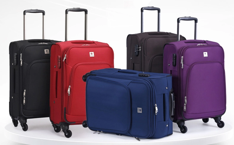 Fabric Rolling Trolley Wheeled Leisure Business Travel Boarding Luggage Suitcase Bag Case with Four Wheels (CY3400)