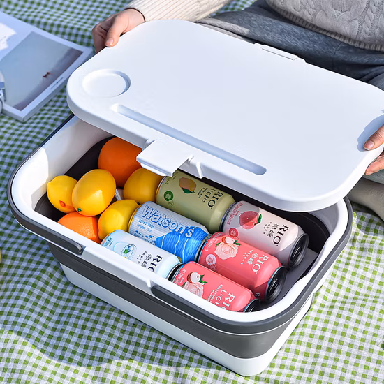 Maßgeschneiderte Geschirr-China-Wäschekorb-Picknick-Organizer-Aufbewahrungsbox zu niedrigem Preis