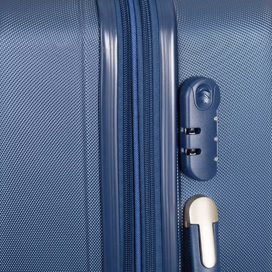Set mit 3 leichten, silberfarbenen ABS-PC-Gepäcktaschen